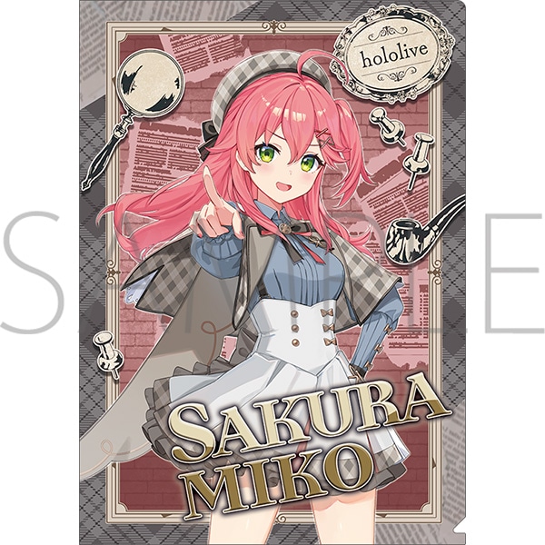 [Pre-order] hololive - Detective and Phantom Thief, Mystery Hidden in the Museum - Clear File Sakura Miko